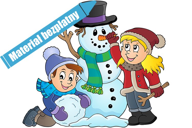 Zimowe zabawy – Dzieci Młodsze – Ulepimy dziś bałwana